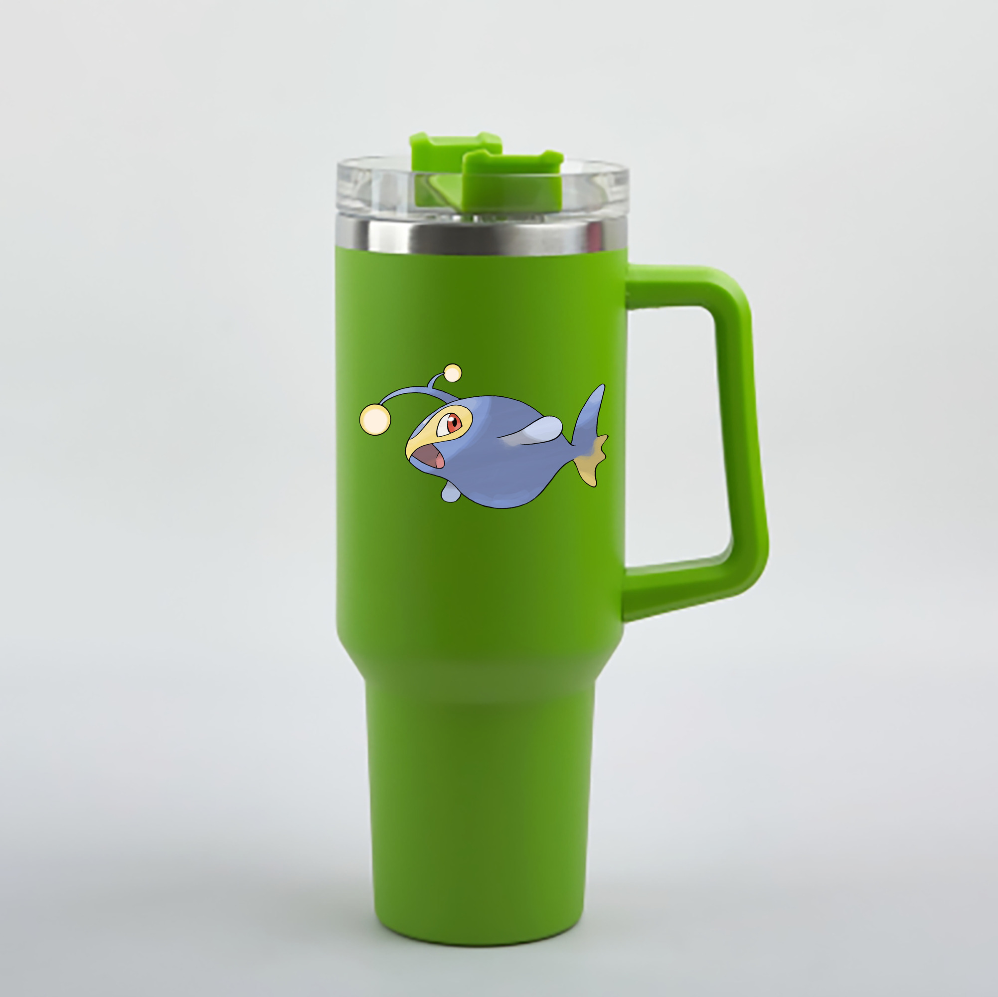 （画像用） ポケットモンスター Pokémon 1200mL車用タンブラー - クリスタルステッカー（プラスチックストロー付き）